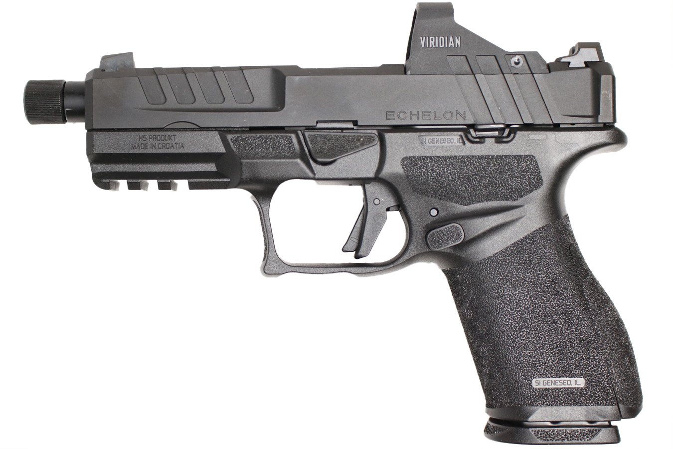 SPRINGFIELD Echelon 4.0C 9mm Pistol with Threaded Barrel, Viridian Green Dot, Five Magazines and Range Bag